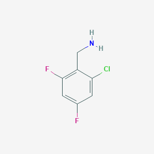 molecular formula C7H6ClF2N B8651193 (2-Chloro-4,6-difluorophenyl)methanamine 