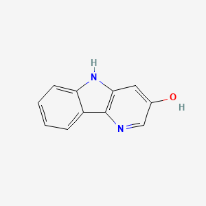 molecular formula C11H8N2O B8651221 5H-pyrido[3,2-b]indol-3-ol 