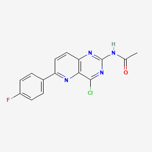 N-(4-Chloro-6-(4-fluorophenyl)pyrido[3,2-d]pyrimidin-2-yl)acetamide