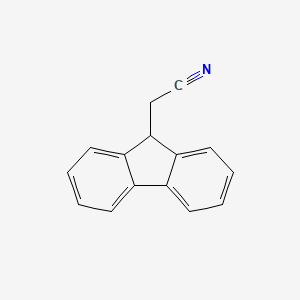 molecular formula C15H11N B8651234 9H-Fluorene-9-acetonitrile 