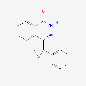 molecular formula C17H14N2O B8651255 4-(1-phenylcyclopropyl)phthalazin-1(2H)-one 