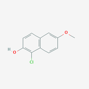molecular formula C11H9ClO2 B8651265 1-Chloro-6-methoxynaphthalen-2-ol CAS No. 85972-69-6