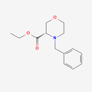 (3S)-4-(phenylmethyl)-3-Morpholinecarboxylic acid ethyl ester