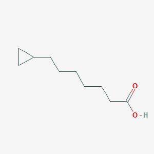 molecular formula C10H18O2 B8651332 7-Cyclopropylheptanoic acid CAS No. 5617-86-7