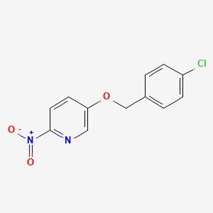 5-[(4-Chlorophenyl)methoxy]-2-nitropyridine