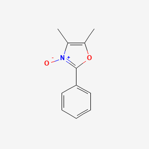 molecular formula C11H11NO2 B8651354 4,5-dimethyl-2-phenyloxazole N-oxide 