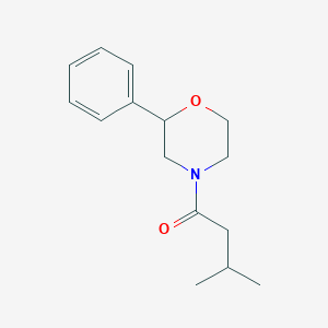 molecular formula C15H21NO2 B8651378 3-Methyl-1-(2-phenylmorpholino)butan-1-one 
