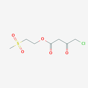 B8651381 2-(Methanesulfonyl)ethyl 4-chloro-3-oxobutanoate CAS No. 92921-84-1