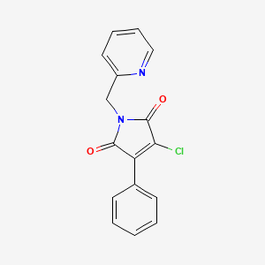 B8651417 3-Chloro-4-phenyl-1-(pyridin-2-ylmethyl)-1H-pyrrole-2,5-dione CAS No. 828932-28-1