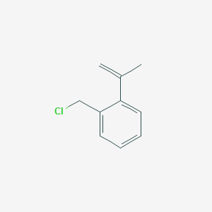 molecular formula C10H11Cl B8651470 Benzene, 1-(chloromethyl)-2-(1-methylethenyl)- CAS No. 866314-49-0