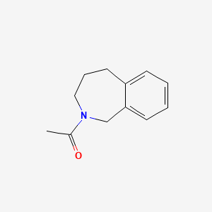 molecular formula C12H15NO B8651568 1-(1,3,4,5-Tetrahydro-2H-2-benzazepin-2-yl)ethanone 