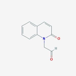 molecular formula C11H9NO2 B8651644 (2-oxoquinolin-1(2H)-yl)acetaldehyde 