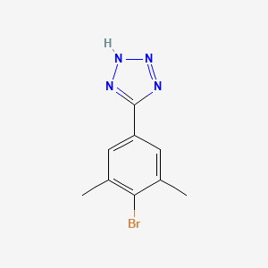 molecular formula C9H9BrN4 B8651762 5-(4-Bromo-3,5-dimethylphenyl)-2H-1,2,3,4-tetrazole 