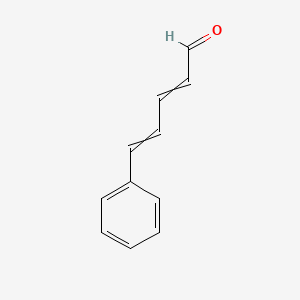 molecular formula C11H10O B8651769 2,4-Pentadienal, 5-phenyl- 