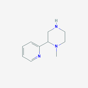 molecular formula C10H15N3 B8651783 2-Pyridyl methyl piperazine 