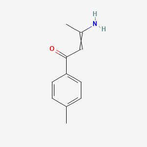 molecular formula C11H13NO B8651819 3-Amino-1-(4-methylphenyl)but-2-en-1-one CAS No. 131474-81-2