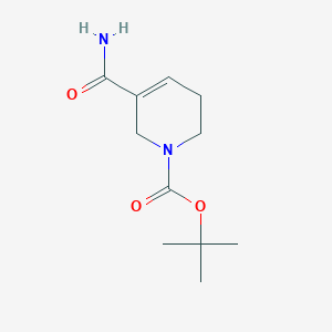 molecular formula C11H18N2O3 B8651823 tert-Butyl 3-carbamoyl-5,6-dihydropyridine-1(2H)-carboxylate 