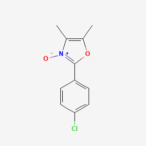 molecular formula C11H10ClNO2 B8651829 2-(4-Chlorophenyl)-4,5-dimethyl-1,3-oxazol 3-oxide 