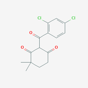 molecular formula C15H14Cl2O3 B8651846 2-(2,4-Dichlorobenzoyl)-4,4-dimethylcyclohexane-1,3-dione CAS No. 98011-91-7