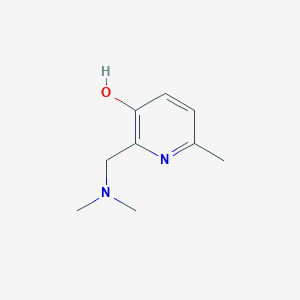 molecular formula C9H14N2O B8651851 2-Dimethylaminomethyl-3-hydroxy-6-methylpyridine CAS No. 2168-19-6