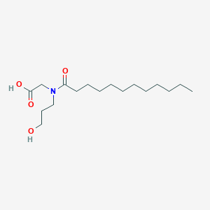 molecular formula C17H33NO4 B8651874 N-lauroyl-N-(3-hydroxypropyl)glycine CAS No. 109081-43-8