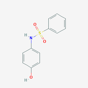 molecular formula C12H11NO3S B086519 n-(4-Hydroxyphenyl)benzenesulfonamide CAS No. 5471-90-9