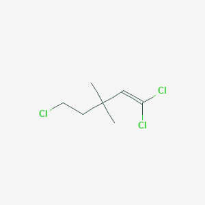 B8651905 1,1,5-Trichloro-3,3-dimethylpent-1-ene CAS No. 74580-59-9