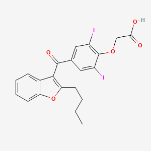 [4-(2-Butylbenzofuran-3-ylcarbonyl)-2,6-diiodophenoxy]acetic acid