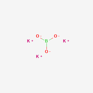 molecular formula K2B4O7.4H2O<br>BK3O3 B086520 硼酸钾 CAS No. 12712-38-8