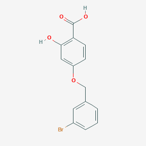 molecular formula C14H11BrO4 B8652018 4-(3-Bromo-benzyloxy)-2-hydroxy-benzoic acid 