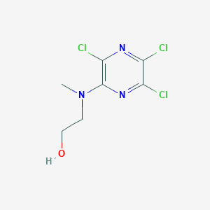 molecular formula C7H8Cl3N3O B8652045 2-[Methyl(3,5,6-trichloropyrazin-2-yl)amino]ethan-1-ol CAS No. 63880-11-5