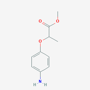 molecular formula C10H13NO3 B8652059 2-(4-Amino-phenoxy)-propionic acid methyl ester 