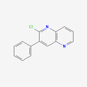 molecular formula C14H9ClN2 B8652063 2-Chloro-3-phenyl-1,5-naphthyridine 