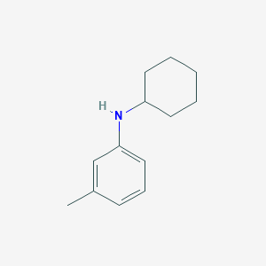 molecular formula C13H19N B8652107 N-cyclohexyl-3-methylaniline 