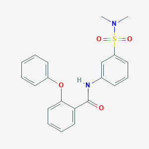 molecular formula C21H20N2O4S B8652133 N-[3-(dimethylsulfamoyl)phenyl]-2-phenoxybenzamide 