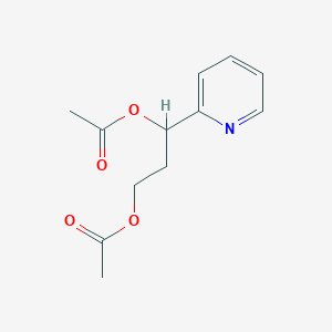 molecular formula C12H15NO4 B8652170 3-(2-Pyridyl)-1,3-propanediol diacetate 