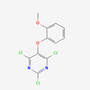 2,4,6-Trichloro-5-(2-methoxyphenoxy)pyrimidine