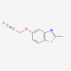 molecular formula C11H9NOS B8652225 2-Methyl-5-propargyloxybenzothiazole 