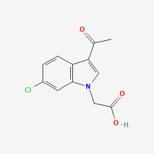 (3-Acetyl-6-chloro-indol-1-yl)-acetic acid