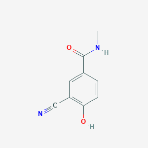 molecular formula C9H8N2O2 B8652236 3-Cyano-4-hydroxy-N-methylbenzamide 