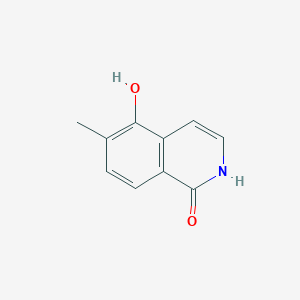 molecular formula C10H9NO2 B8652243 5-hydroxy-6-methylisoquinolin-1(2H)-one 