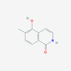 molecular formula C10H9NO2 B8652243 5-hydroxy-6-methyl-2H-isoquinolin-1-one 