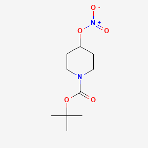 molecular formula C10H18N2O5 B8652249 Tert-butyl 4-(nitrooxy)piperidine-1-carboxylate 