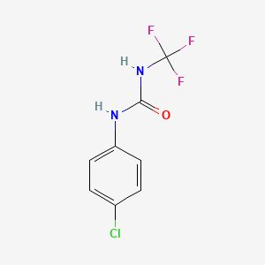 molecular formula C8H6ClF3N2O B8652302 N-(4-Chlorophenyl)-N'-(trifluoromethyl)urea CAS No. 56969-96-1