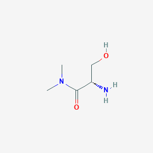 molecular formula C5H12N2O2 B8652346 N,N-dimethyl-L-serinamide 