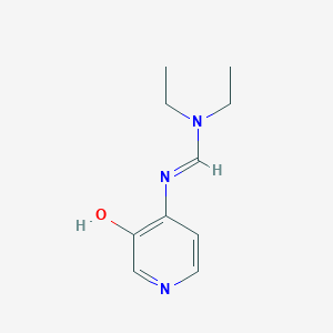 molecular formula C10H15N3O B8652351 N,N-Diethyl-N'-(3-hydroxypyridin-4-yl)methanimidamide CAS No. 142222-50-2