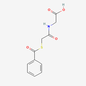 molecular formula C11H11NO4S B8652386 N-[(Benzoylsulfanyl)acetyl]glycine CAS No. 90236-39-8