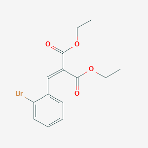 molecular formula C14H15BrO4 B8652416 Diethyl [(2-bromophenyl)methylidene]propanedioate CAS No. 93098-67-0