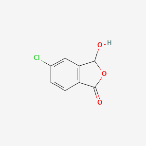 molecular formula C8H5ClO3 B8652512 5-chloro-3-hydroxy-3H-isobenzofuran-1-one 