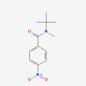 molecular formula C12H16N2O3 B8652513 N-(1,1-Dimethylethyl)-N-methyl-4-nitrobenzamide CAS No. 54284-31-0